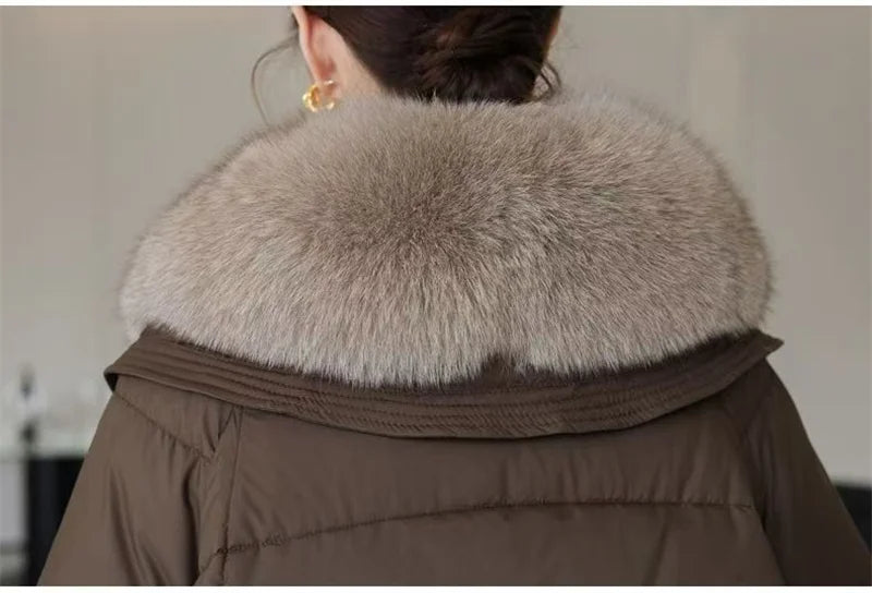 2024 New Loose Ladies Cropped Jacket Winter Woman Parka Overcoat Korean Fashion Female Ultra Light Warm Coat