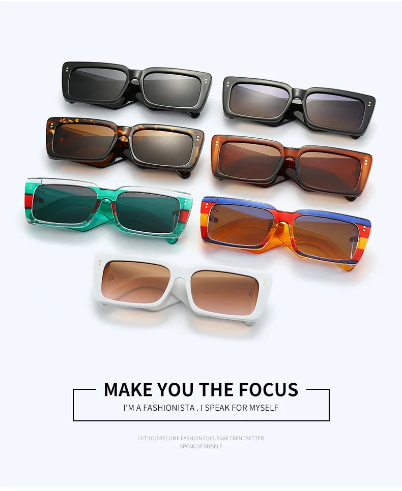 New Square Sunglasses Women Wide Glasses Legs Men Travel Shades Male Female UV400 Gafas Oculos Retro Brand Designer Luxury