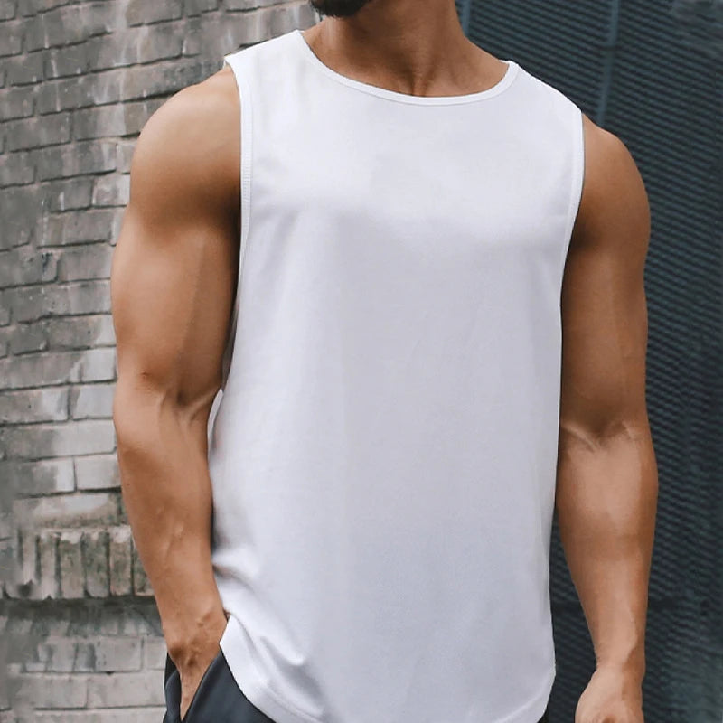 Men's Gym Tank Top Fitness Sleeveless Running Sports T-Shirt Men Quick-drying Training Bodybuilding Gym T-Shirt Men Male Vest