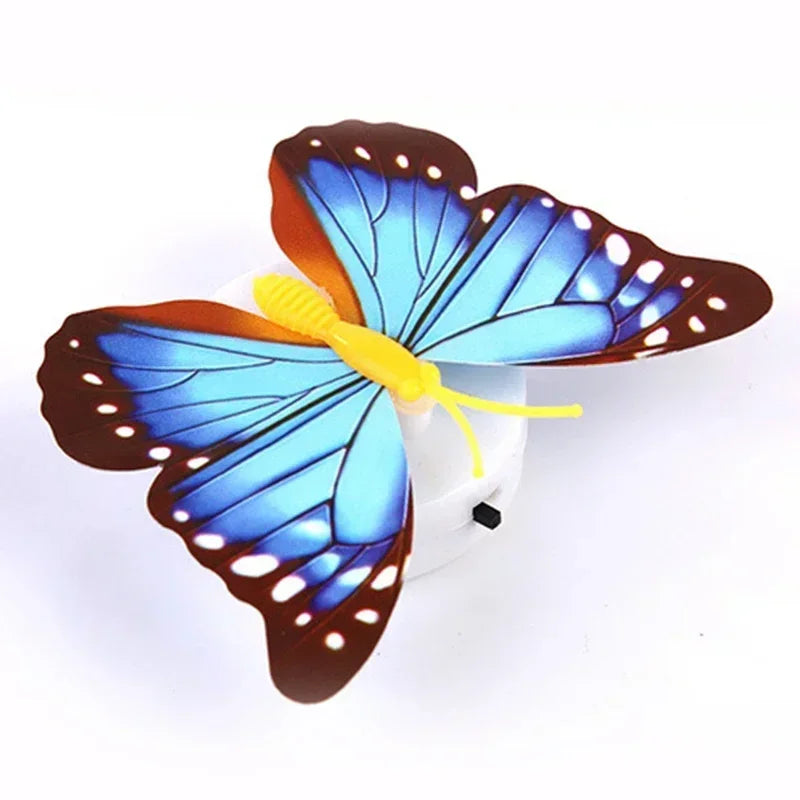 Butterfly Night Lights Pasteable 3D Butterfly Wall Stickers Lamps Home Decoration DIY Living Room Wall Sticker Lighting