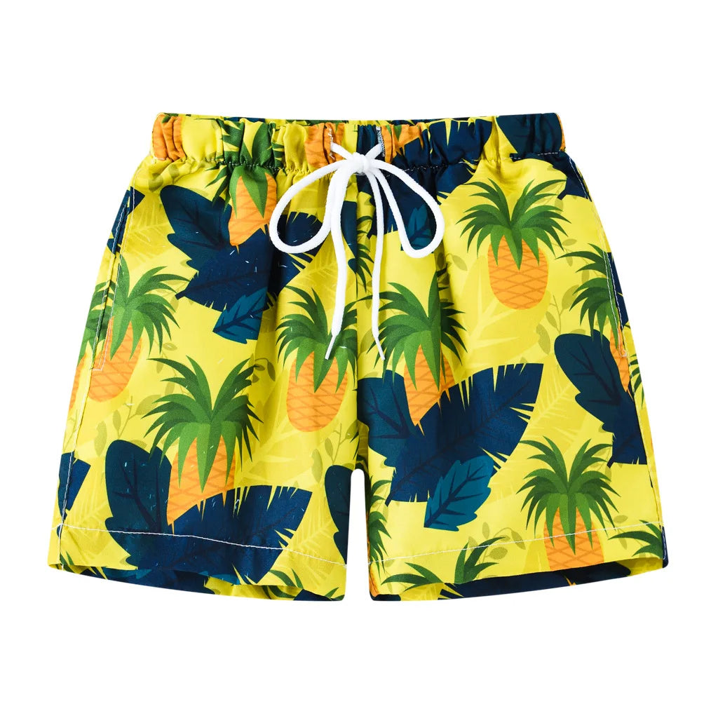 2025 Summer Baby Boys Swimming Trunks For 2-8Years Kids Beach Shorts Cartoon Pattern Swimsuit Shorts Baby Bathing Suit Swimwear