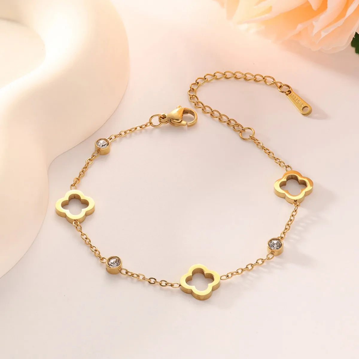2pcs Women's Stainless Steel Bracelet Fashion Simple Design for Valentine's Day Mother's Day Gift