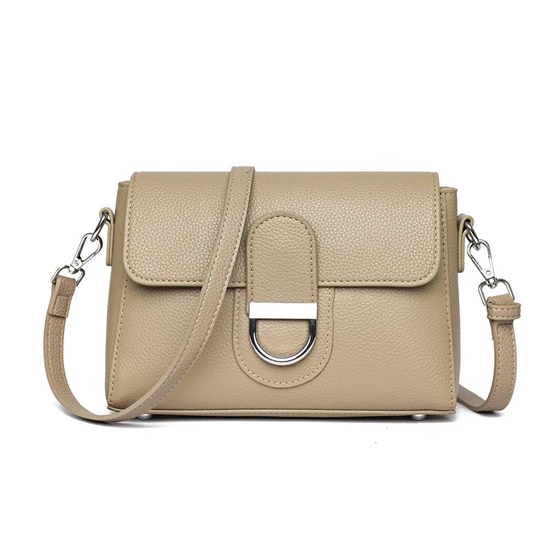 Luxury Brand Genuine Leather Handbag Women Fashion High Quality Solid color Cow Leather Shoulder Crossbody Bag Female Tote Bags