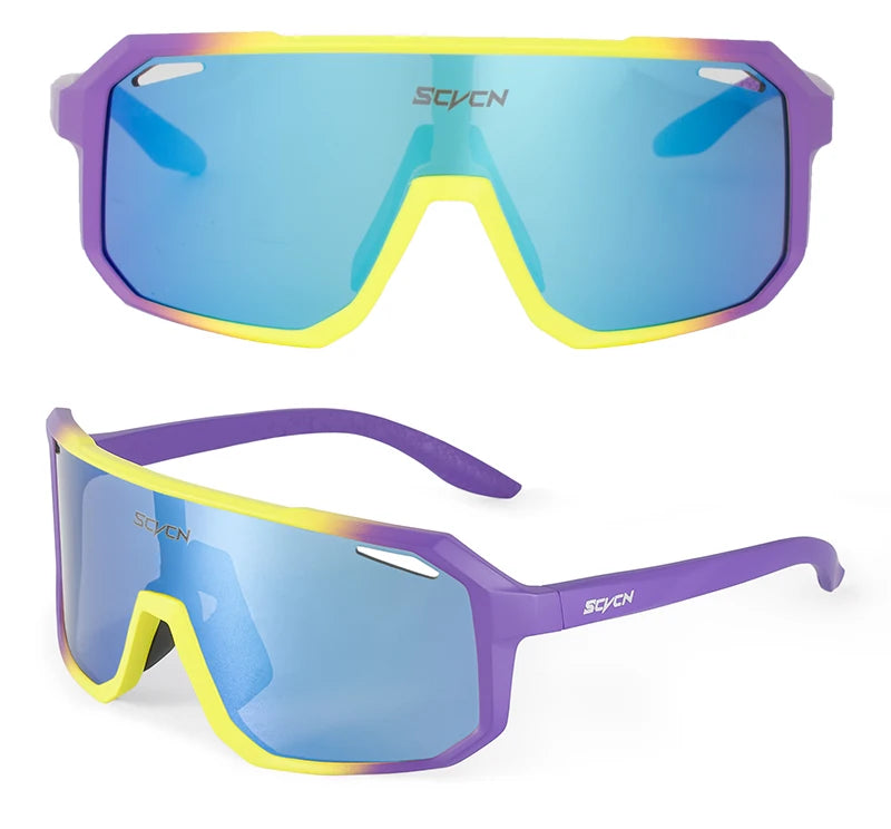SCVCN Men bicycle Cycling Sunglasses Woman MTB road bike Driving Goggles Outdoor Sports running Glasses UV400 Hiking Eyewear
