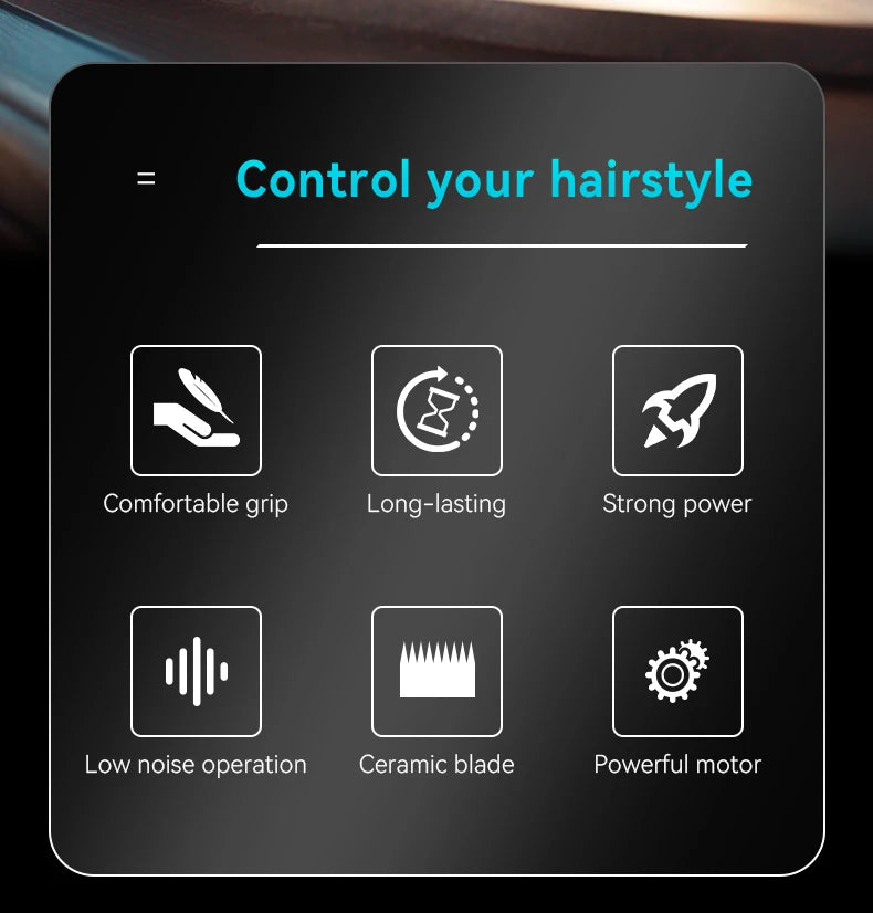 kemei Salon Rechargeable Trimmer Clipper High Speed Motor Barber Hair Trimmer Clipper KM-264