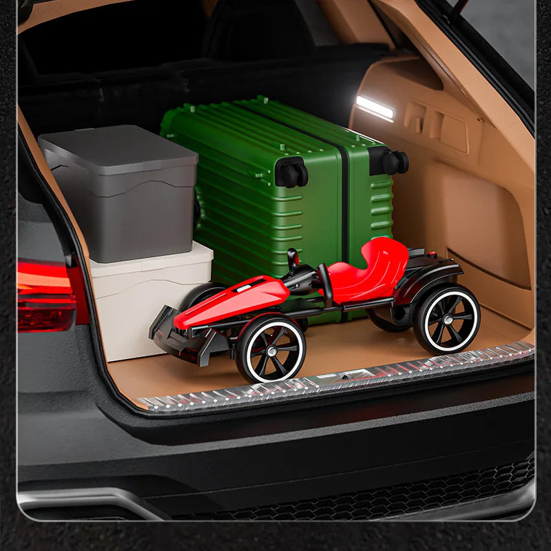With Led Light And Music Kids Electric Kart, Four-wheel Can Ride On Remote-controlled Toy Car for Ages 1-3 To 6