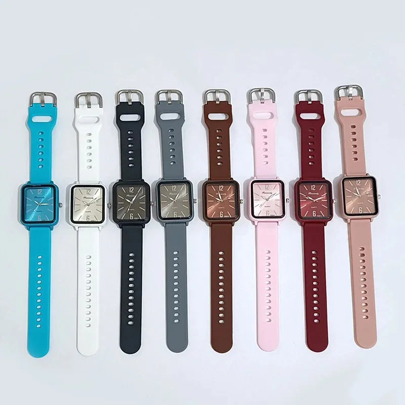 Fashion Women Watch Silicone Quartz Watches for Women Clock Christmas Gift Valentine's Day Ladies WWristwatches Reloj Mujer