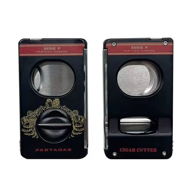 Professional V-Cut Cigar Cutter, Zinc Alloy Guillotine with Stainless Steel Blade for Cigars, Heavy Duty Christmas Gift for Men