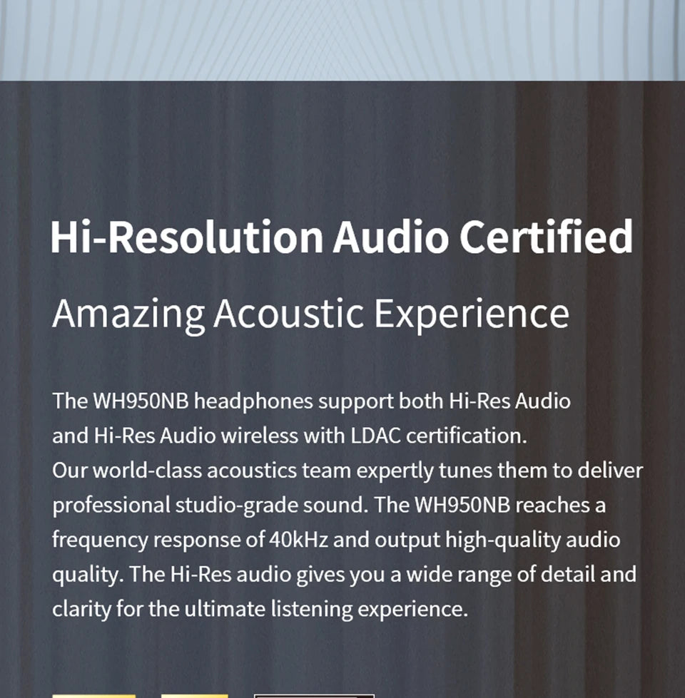 Edifier WH950NB Active Noise Cancelling Wireless Headphones Hi-Res Wireless Audio Dual Device Connection Bluetooth 5.3 Headset