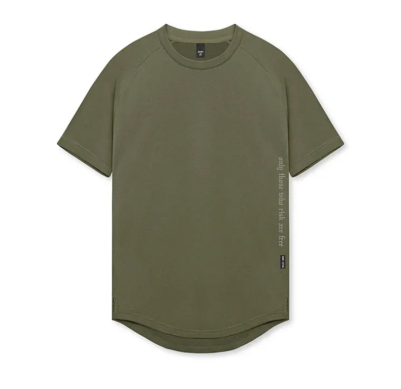 Men's Quick Dry Fitness T-Shirt Gym Running Sportswear Summer Breathable Workout Tee Bodybuilding Muscle Shirt Casual Activewear