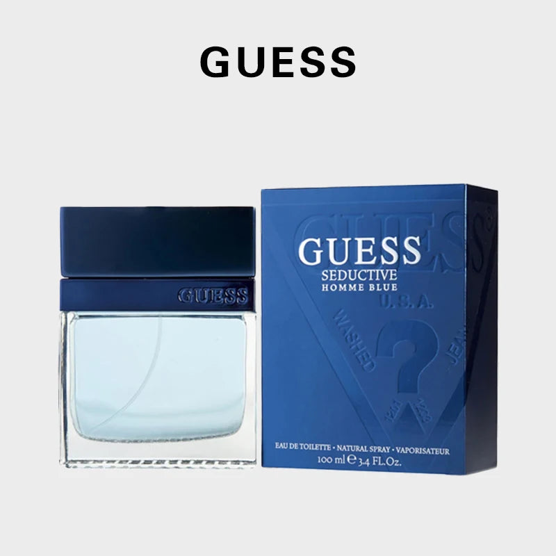 Guess Seductive Homme Blue men Eau De Toilette Spray 100ml Original citrus fragrance with long-lasting scent