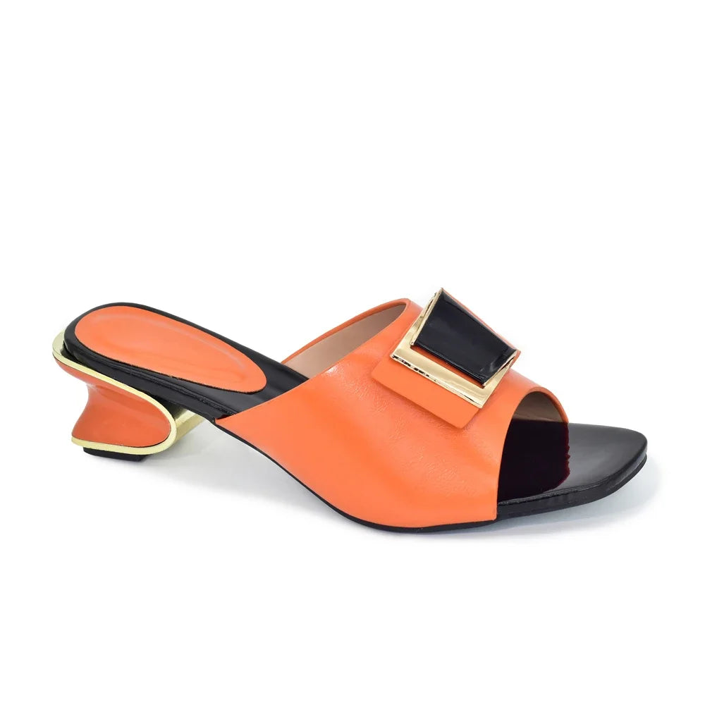 New Arrival 2025 Spring Autumn Women Pumps Sexy Buckles High Heels Shoes Italian In Women High Quality African Wedding Shoe