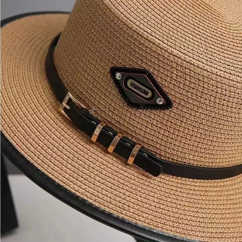 new Summer Hats for Women Wide Brim Casual Beach Sun Hat Women Summer Straw Hat Sunscreen Block UV Protection Panama Bow Cap