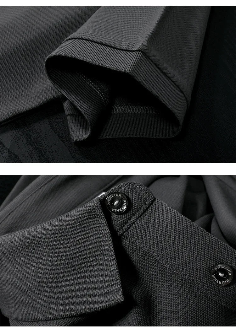 Men Plus Size Polo Shirt Oversized 6XL 7XL Summer Short Sleeve T Shirts Black Loose Male Shirt Male Clothing Ropa Para Hombre