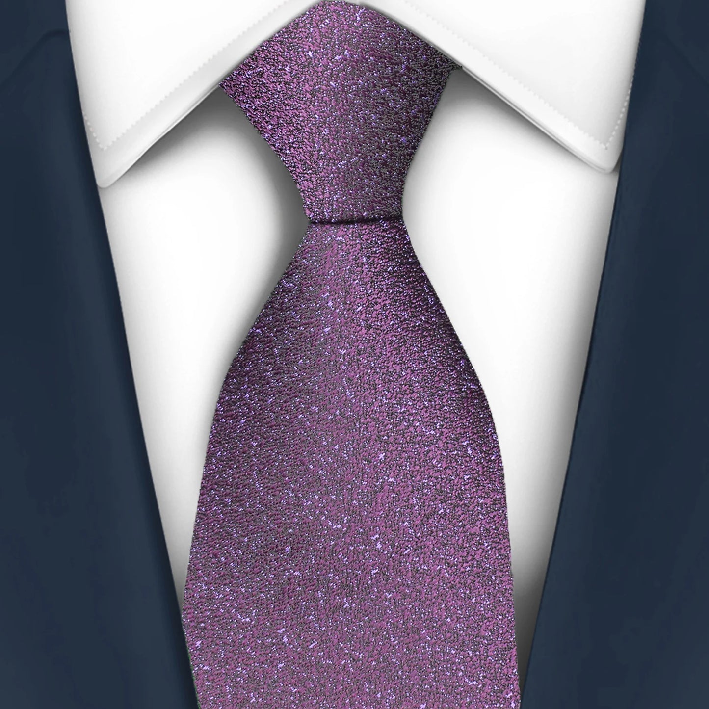 Men's Red Purple Plaid Tie stripe Handmade Woven Fashion Business Tie Geometric Style Polyester Silk Material for Wedding