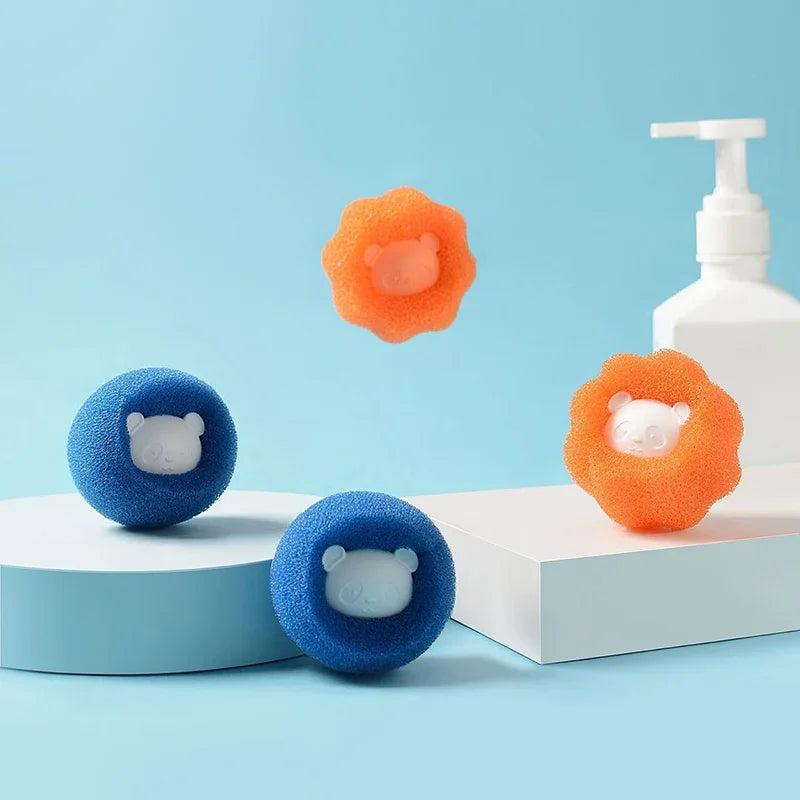 Reusable Pet Hair Remover Laundry Balls Sponge Cleaning Balls Washing Machine Lint Catcher For Cat Dog Fur Household Filter