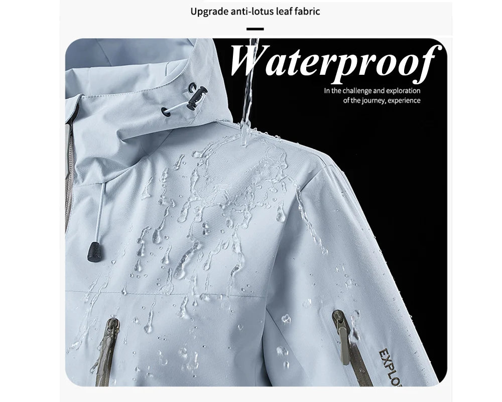 Spring Autumn Men's Climbing Waterproof Jackets Outdoor Men Hiking Rain Coats Men Sports Breathable Windbreaker Jacket Clothing