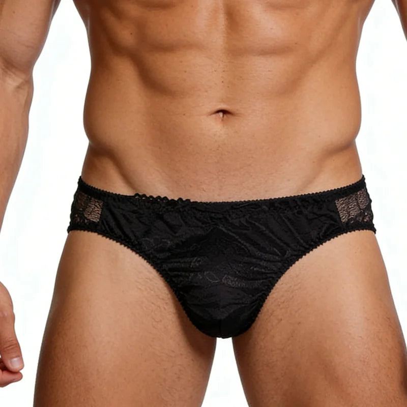 New Hot Men Sexy Briefs Sissy Pouch Panties Fashion men Shorts Pants Lingerie Lace Men's Breathable Underwear Underwear Gays