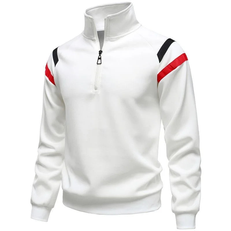 Spring and Autumn New Fashion Trend American Retro Sports Pullover Men's Casual Relaxed Breathable Large Size High-Grade Coat