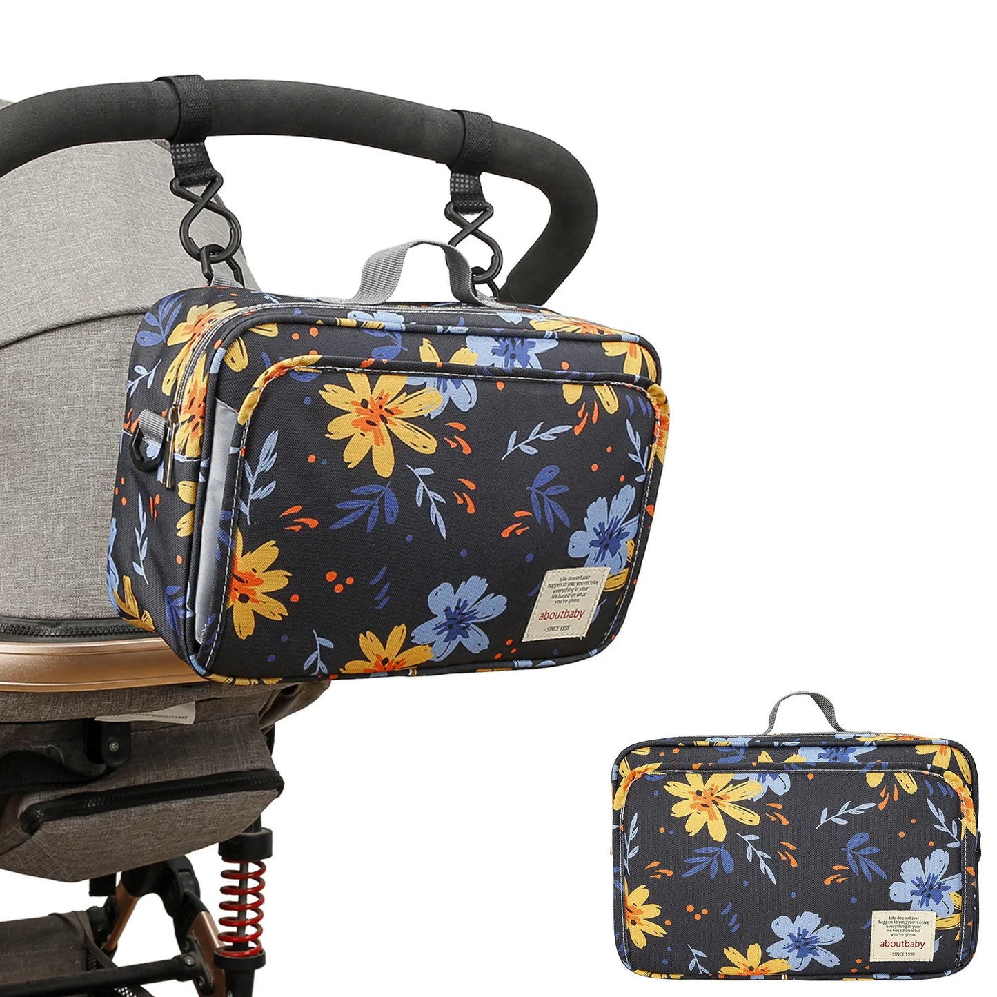 Mummy Diaper BagStroller Organizer Bags Mummy Large Capacity Travel Hanging Bag Bottle Holder Pram Diaper Bags Baby Stroller Bag