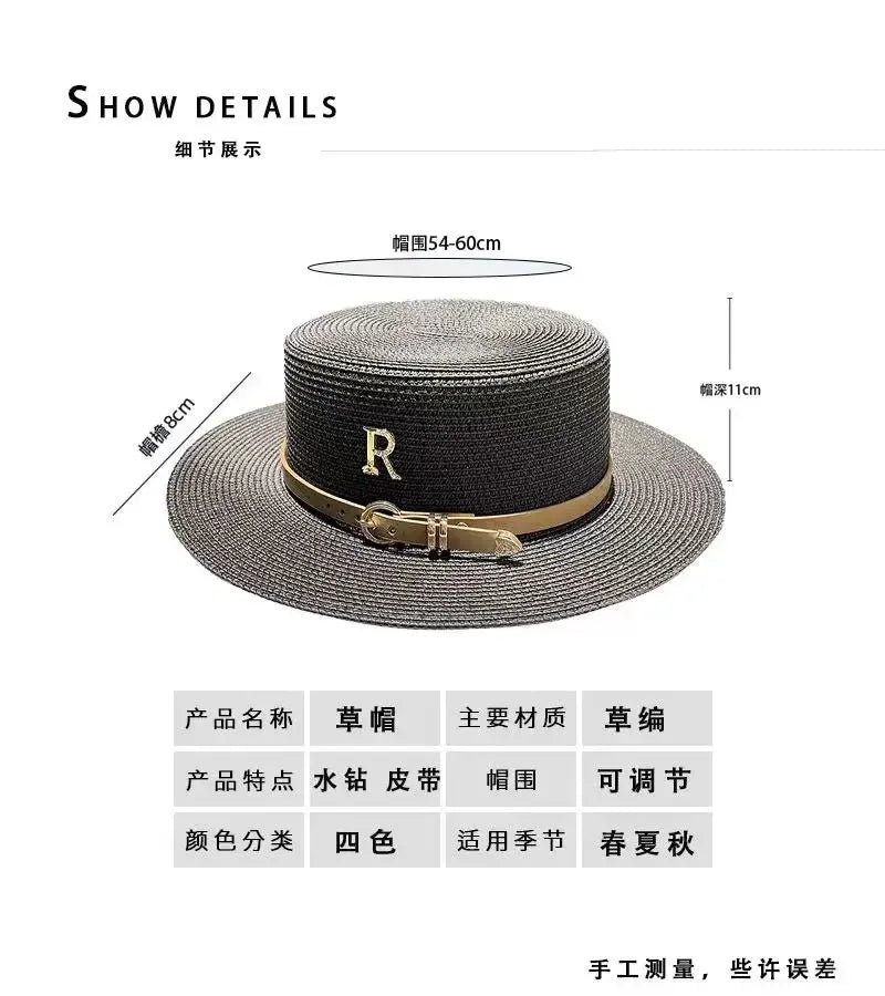 new Summer Hats for Women Wide Brim Casual Beach Sun Hat Women Summer Straw Hat Sunscreen Block UV Protection Panama Bow Cap