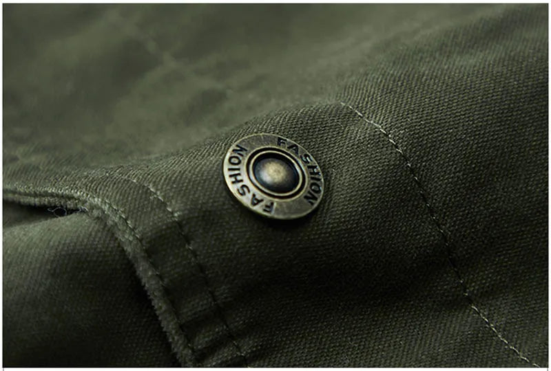 Men's Lightweight Cotton Military Jackets Spring Autumn Casual Multi-pocket Army Pilot Cargo Flight Bomber Jacket Men Clothing