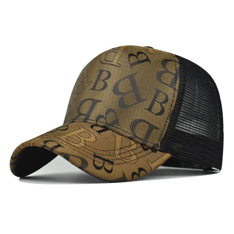 Fashion Designer Mesh Breathable Ponytail Rebound Hat Outdoor Casual Sun Protection Shade Cap Branded Baseball Cap