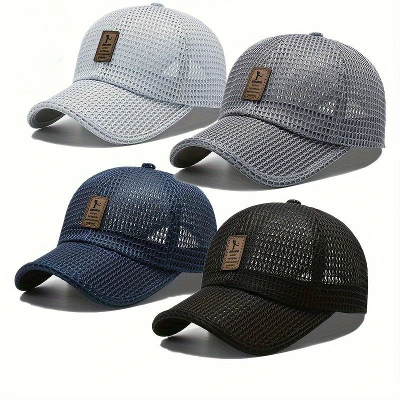 Breathable Mesh Baseball Caps - Adjustable, Quick-Drying, Casual Trucker Hats for Men & Women, Perfect for Summer Outdoors