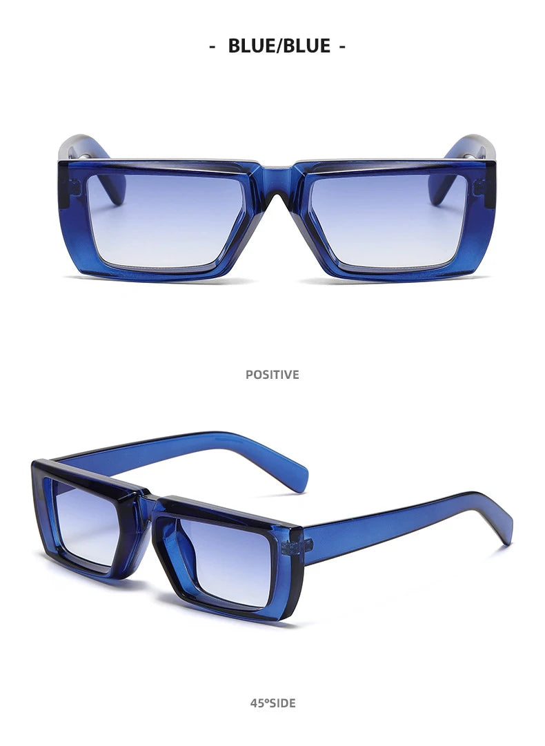 OEC CPO Vintage Rectangle Sunglasses Women Punk Small Frame Sun Glasses MenTrends Square Glasses UV400 Shades Fashion Eyewear