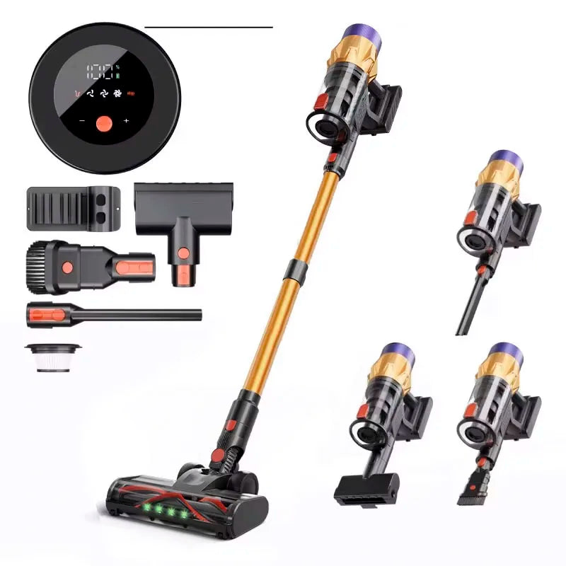 IDEACH V18 550W 50kPa Handheld Wireless Vacuum Cleaner with Touch Display Detachable Battery 40mins Electric Broom for Home,Car