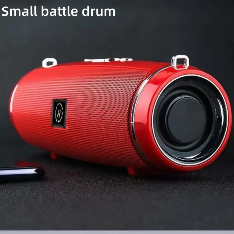 Portable Wireless Bluetooth Speaker 3D Stereo Surround Speaker Outdoor FM Radio Multifunctional Pillar Waterproof TWS Subwoofer