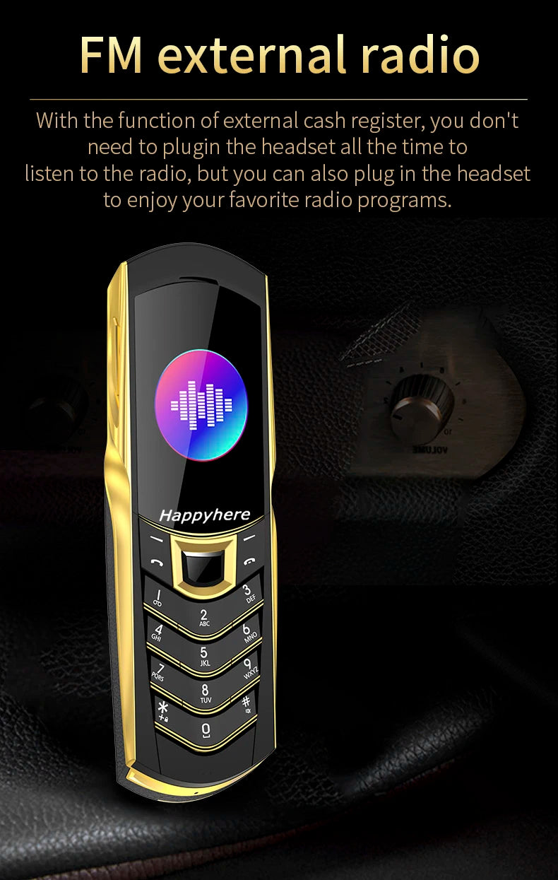 New Unlock V8 Bar Luxury Metal Handmade Phone Quad band Dual Sim Leather case Bluetooth FM Radio Push-button mobile phone