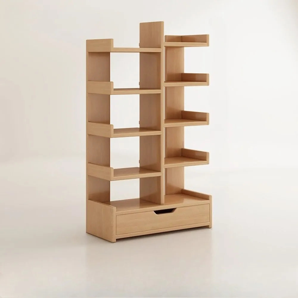 Multi-Level Bookshelf Floor Standing Storage Racks Office Display High Load-bearing Space Saving Stable and Durable Bookshelf