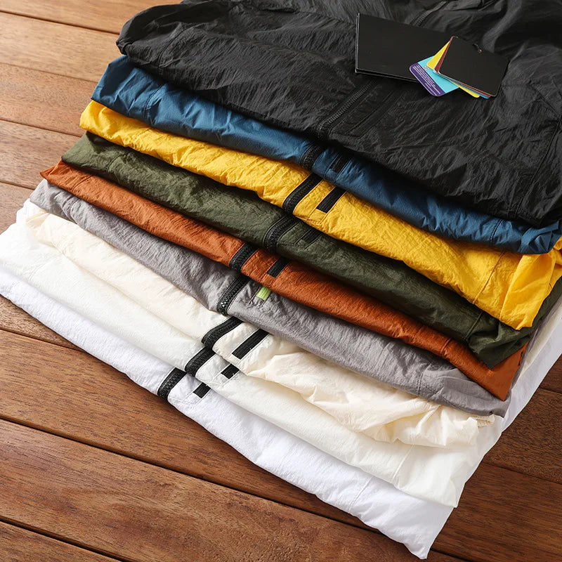Ultrathin Fishing Jacket Tops Hiking Wearing Good Quality Summer Jackets Men Coats Male Sunscreen Windbreaker Traveling Clothing