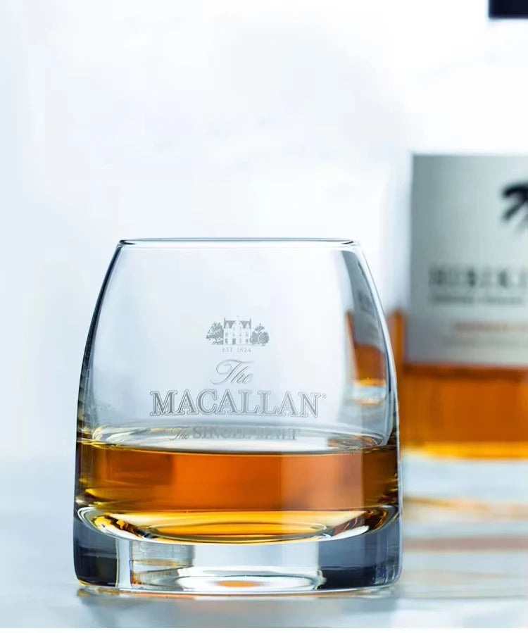 Macallan Exclusive Single Malt Whiskey Glass Crystal Wine Tumbler Vodka Cognac Brandy Snifter Gather Together Mouth Tasting Cup