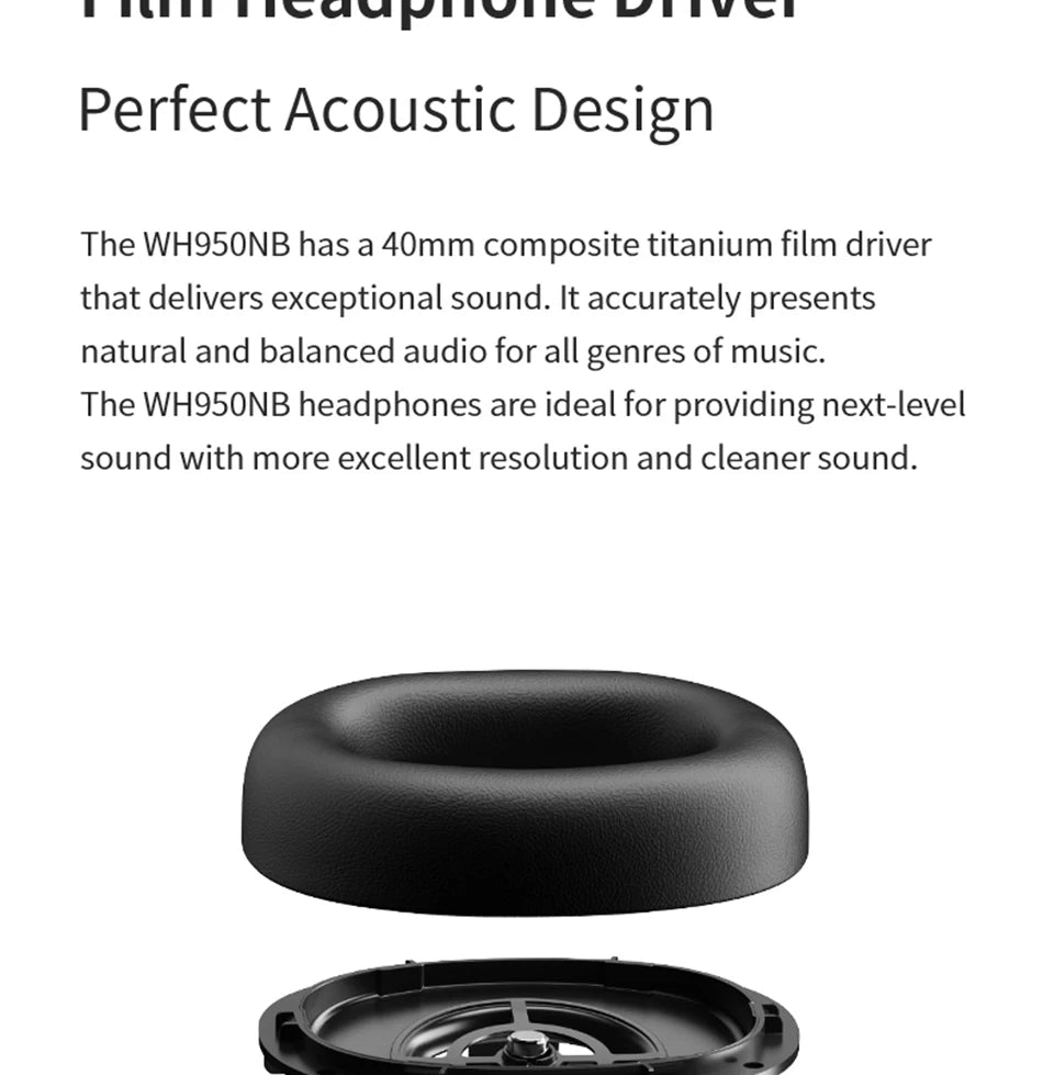 Edifier WH950NB Active Noise Cancelling Wireless Headphones Hi-Res Wireless Audio Dual Device Connection Bluetooth 5.3 Headset