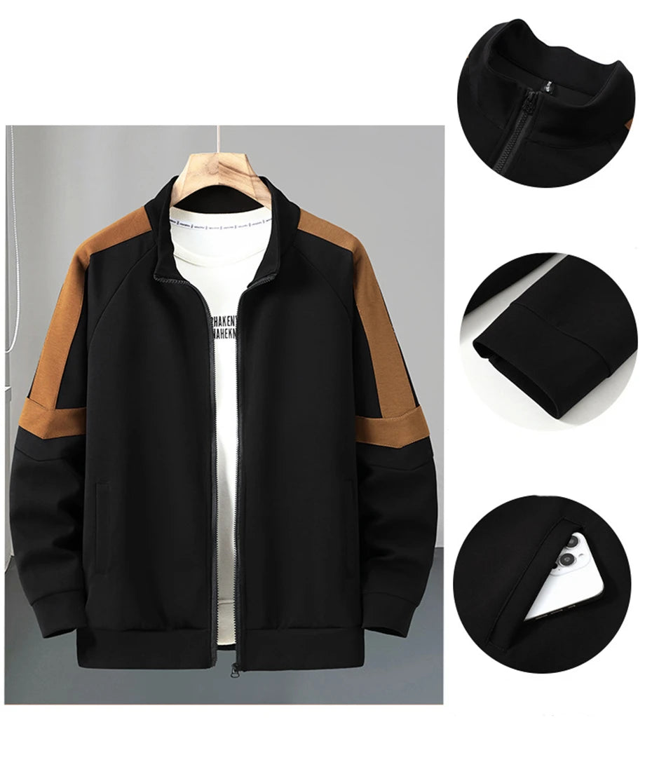 10XL Plus Size Tracksuit Men Spring Autumn Sets Jacket Sweatshirt Pants Fashion Casual Male Suits Jacket Big Size 10XL