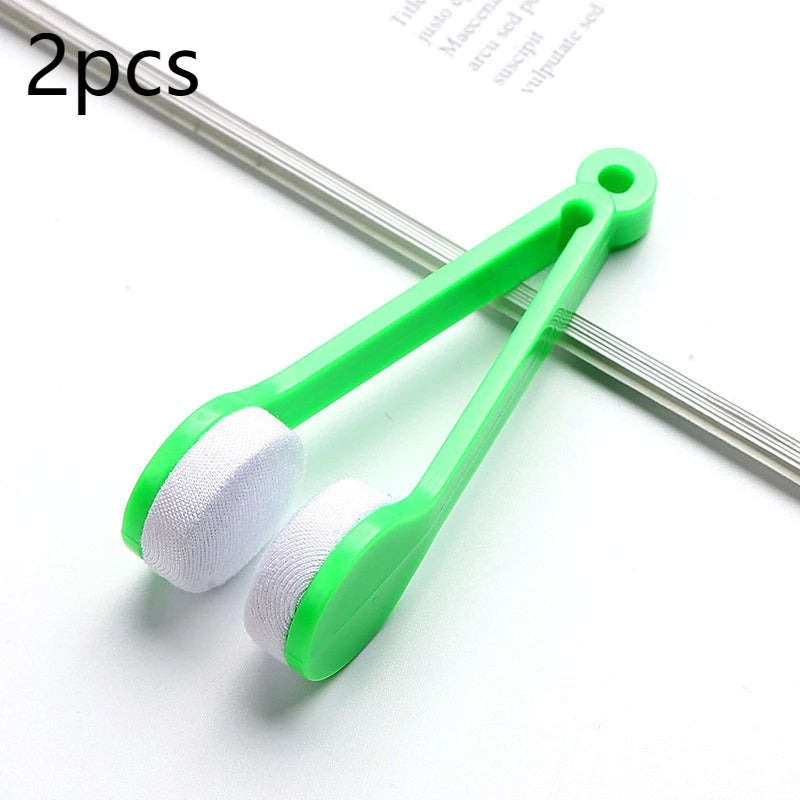 Portable Multifunctional Glasses Cleaning and Wiping Tool of Microfiber Cleaning Brush for Sunglasses Glasses Microfiber Cloth