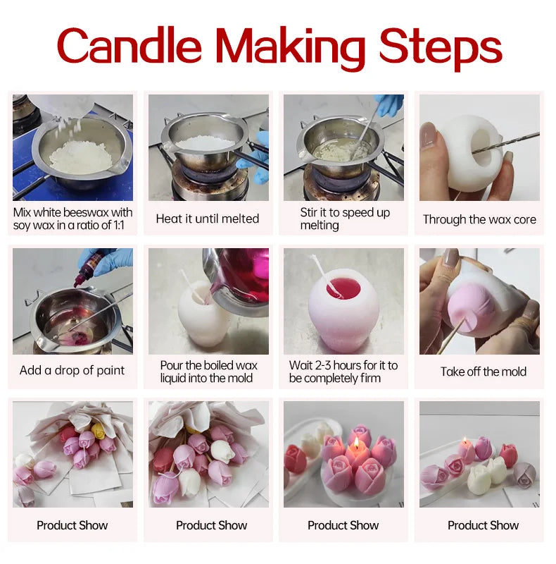 3D Love Cup Aroma Candle Silicone Mould DIY Valentine's Day Handmade Aromatherapy Plaster Ornament Mould