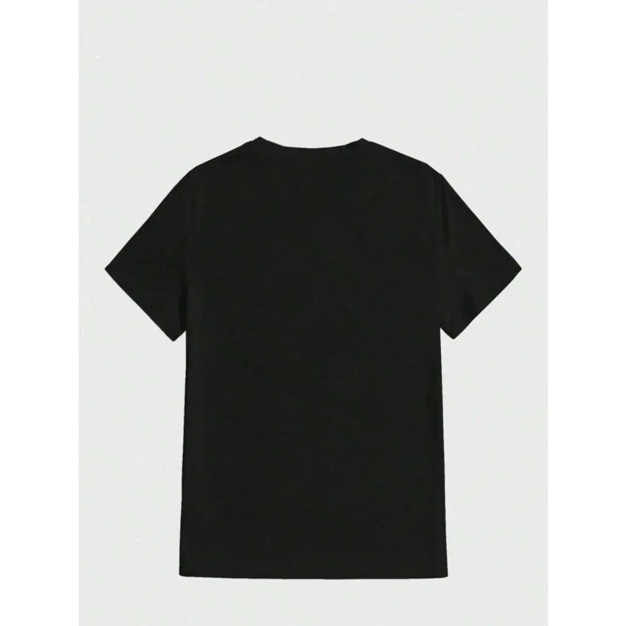 【Spot goods】Champion Script Logo Graphic Men's Black T-Shirt Comfortable Casual Short Sleeve 220 Gram Heavyweight Cotton Printe