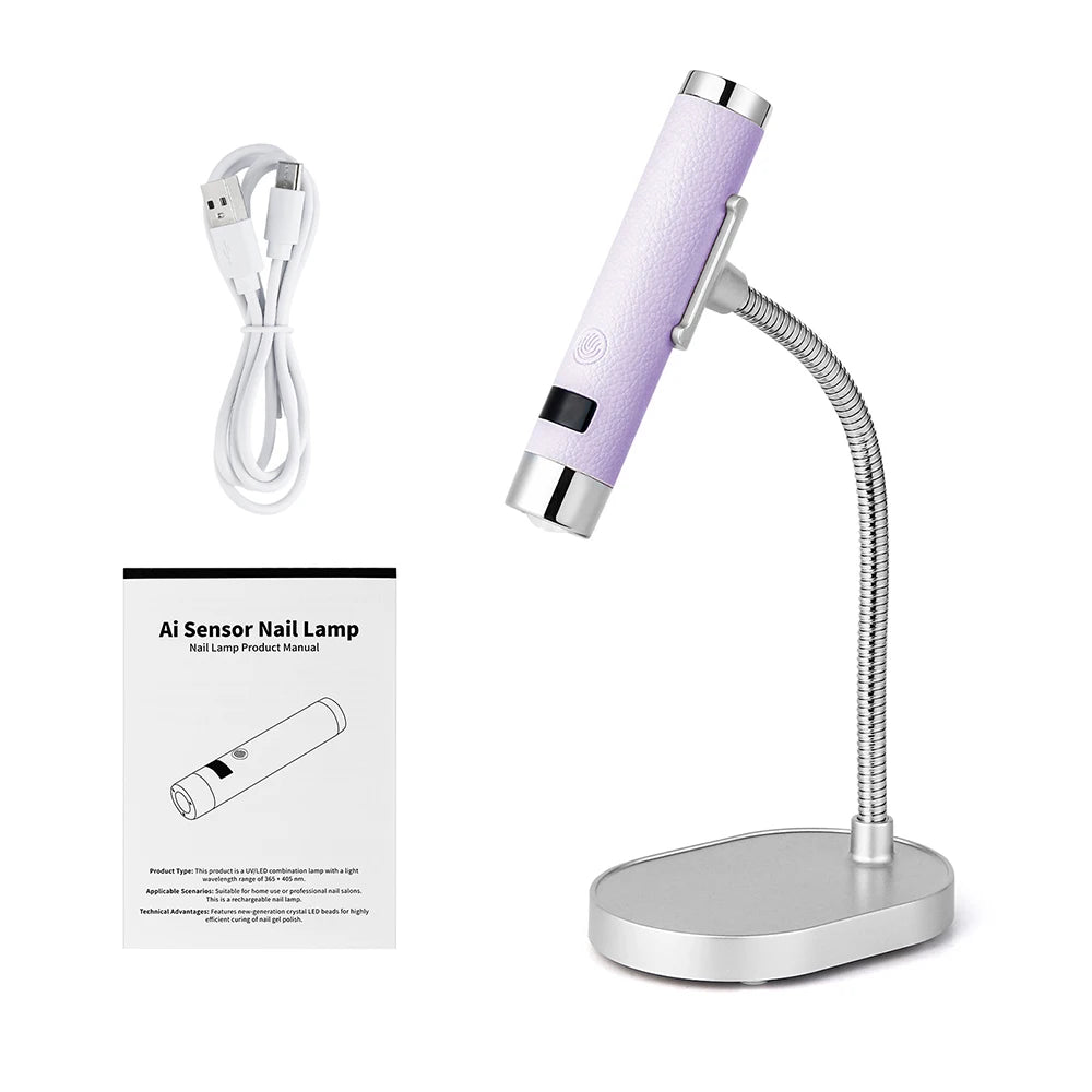 Auto-Sensing UV Nail Dryer Handheld Nail Lamp UV Light Nail Lamp Dryer Nail Curing All Gel Polish Manicure Lamp Nail Art Tool