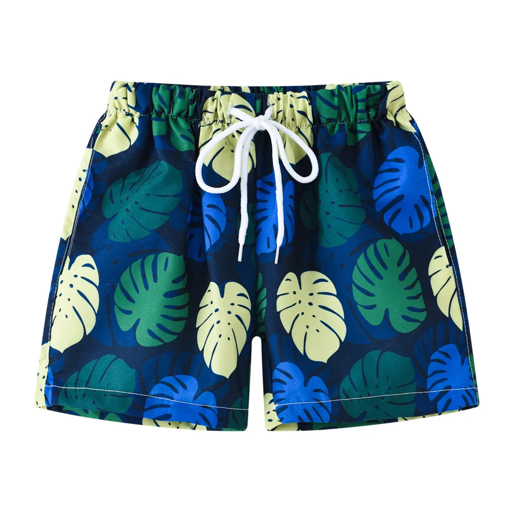 2025 Summer Baby Boys Swimming Trunks For 2-8Years Kids Beach Shorts Cartoon Pattern Swimsuit Shorts Baby Bathing Suit Swimwear
