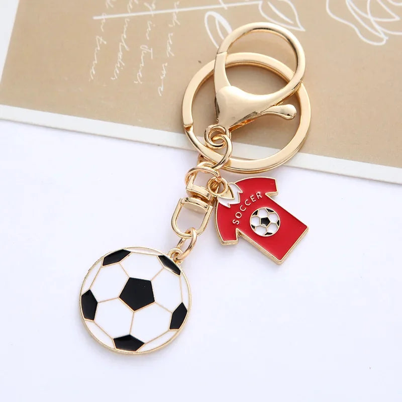 Football Souvenir Key Chain Soccer Fans Keychain Bag Pendant Key Ring Men Boyfriend Gift Accessories World Cup European Cup
