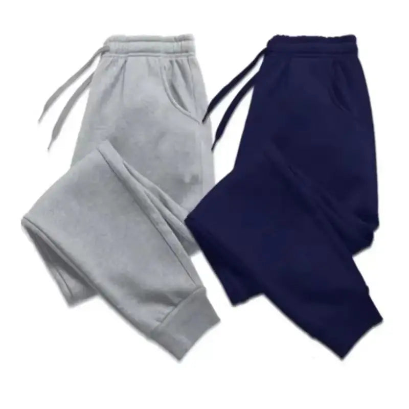 New Plus Size Men's Sweatpants 2XL 3XL Sportswear Elastic Waist Casual Baggy Pants Black Grey Cotton Joggers Male Loose Trousers