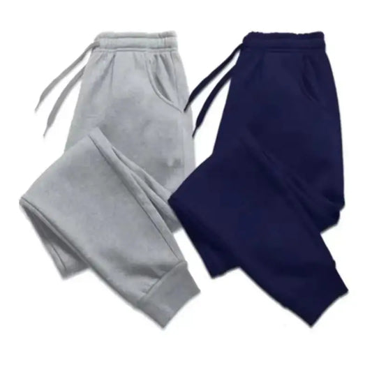 New Plus Size Men's Sweatpants 2XL 3XL Sportswear Elastic Waist Casual Baggy Pants Black Grey Cotton Joggers Male Loose Trousers