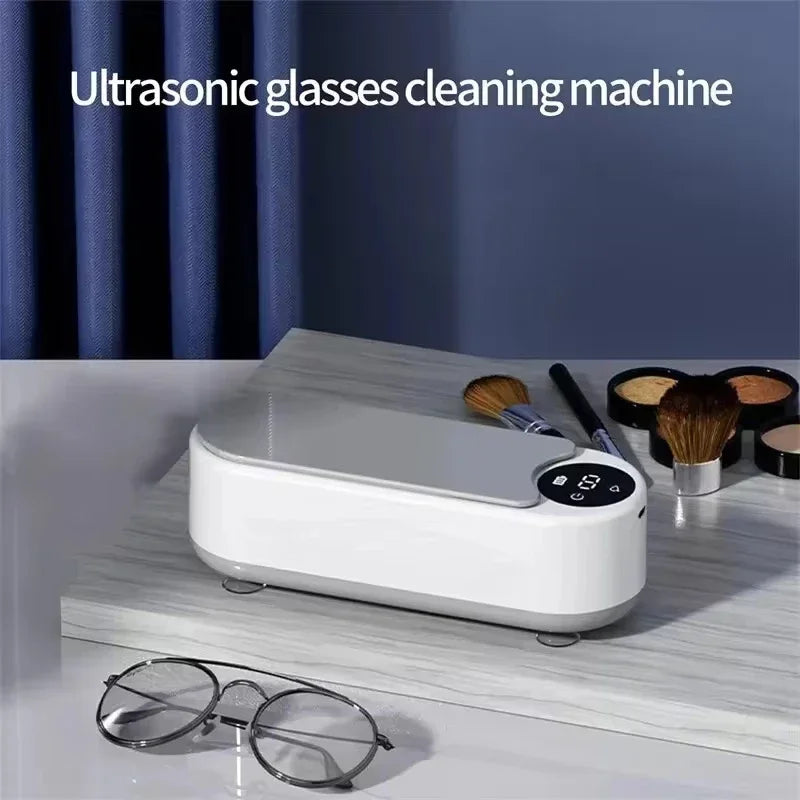 1pc High-frequency Ultrasonic Glasses Cleaner Machine - Wireless Control, Multi-purpose Cleaning For Eyewear And Accessories New
