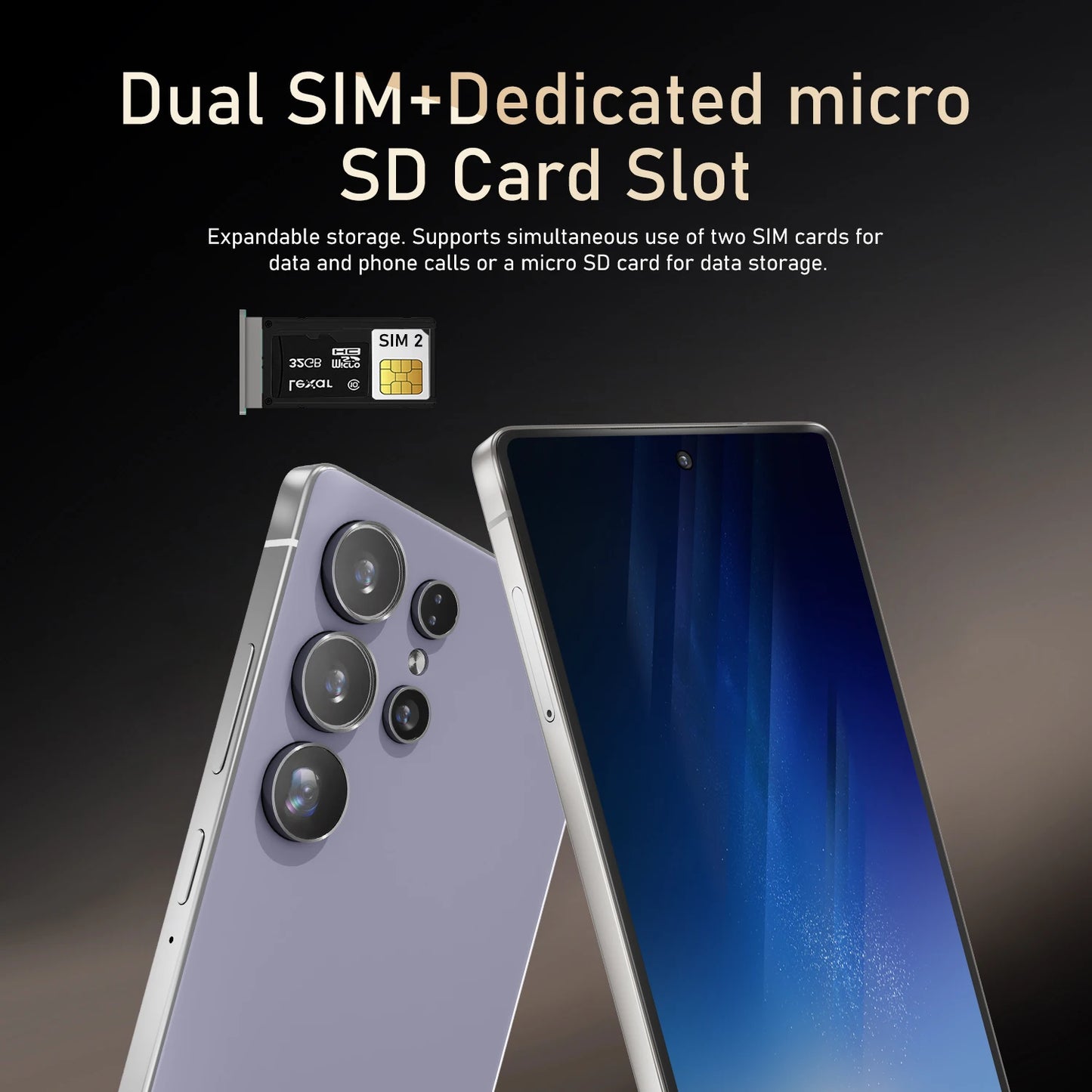 Global Vision S25 Pro Smartphone Android 12 8GB RAM 512GB ROM 6.8 Inch Phone 1920x1080HD 24MP+48MP 4G 5G Network Mobile Phones