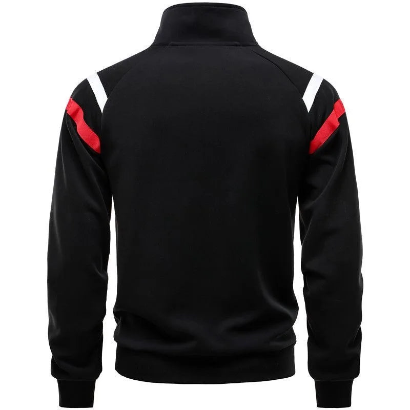 Spring and Autumn New Fashion Trend American Retro Sports Pullover Men's Casual Relaxed Breathable Large Size High-Grade Coat