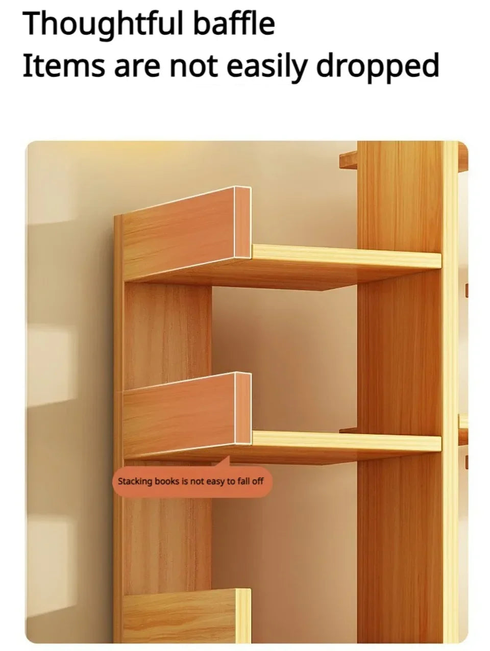 Multi-Level Bookshelf Floor Standing Storage Racks Office Display High Load-bearing Space Saving Stable and Durable Bookshelf
