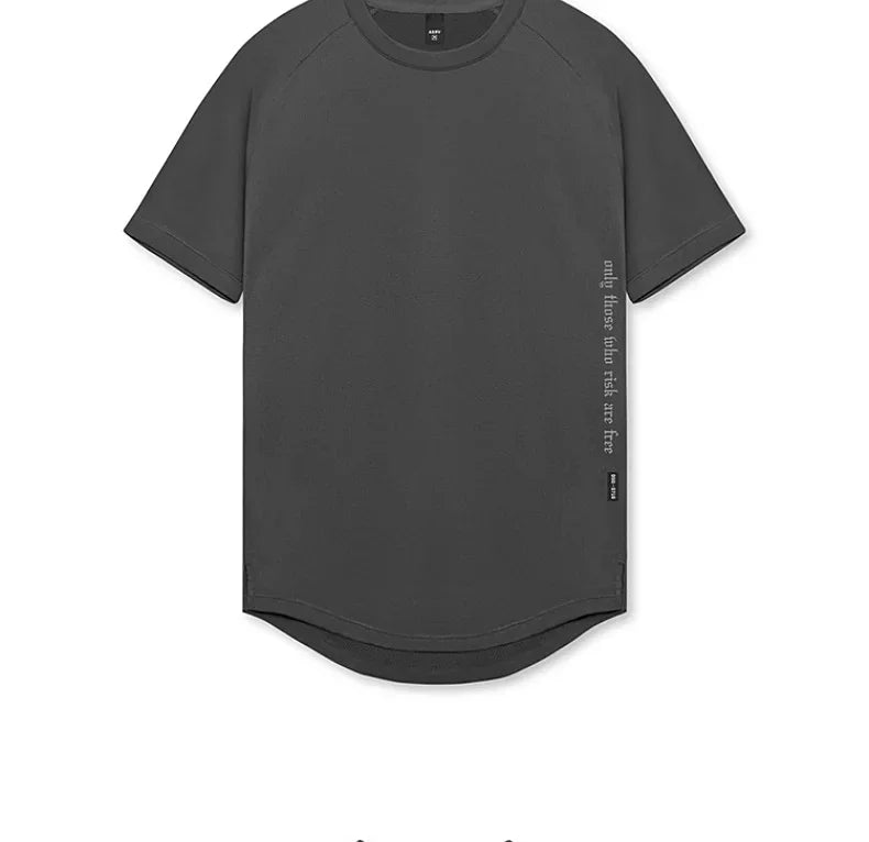 Men's Quick Dry Fitness T-Shirt Gym Running Sportswear Summer Breathable Workout Tee Bodybuilding Muscle Shirt Casual Activewear